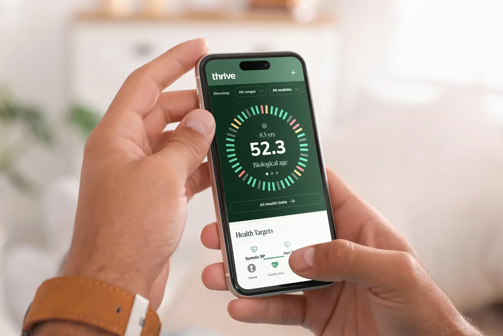 Thrive Healthspan-phone app bionic age Thrive Healthspan-phone app bionic age